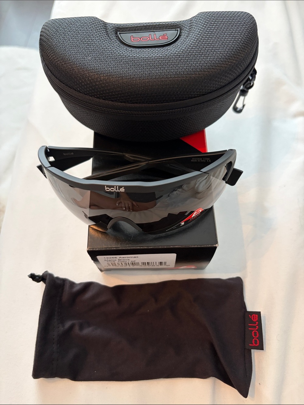 Bolle Mens Black Smoke Lens Sport Sunglasses